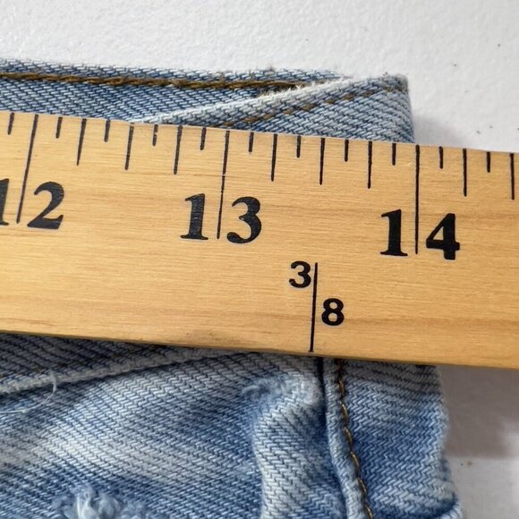 FRAME Le Jane Crop Distressed High-Rise Light wash Straight Jeans Women’s 25 - Picture 10 of 12